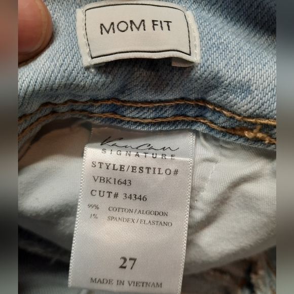 Kancan Mom Fit Jean Shorts Womens Size 27 Blue - Picture 6 of 6